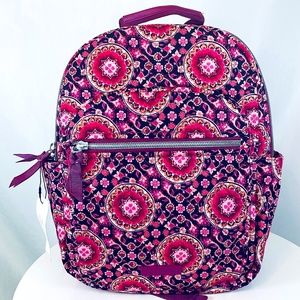 🌸Vera Bradley Small Backpack Spring Break Raspberry Medallion